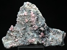 Muestra mineral de racimo de cristal de cuarzo de rodocrosita SUNNYSIDE MINE COLORADO segunda mano  Embacar hacia Mexico