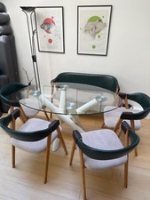 Glass dining table for sale  LONDON