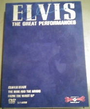 Elvis Presley The Great Performances 3 DVD caixa de camurça Rhino 42 músicas em perfeito estado usado OP comprar usado  Enviando para Brazil
