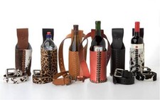 Leather wine bottle for sale  Novato