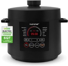 Olla a presión eléctrica NutriChef NCHS60ZB capacidad 6 cuartos - negra segunda mano  Embacar hacia Mexico