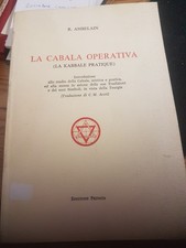 Cabala operativa. introduzione usato  Italia