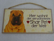 Shar pei holzschild gebraucht kaufen  Sickte