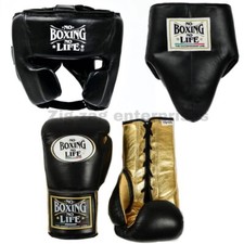Usado, Conjunto de sparring sem boxe sem vida – Luvas de boxe, chapéus e protetor de virilha comprar usado  Enviando para Brazil