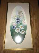 Flowers picture framed for sale  Worcester