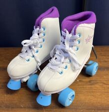 Patins femininos Roller Derby Roller Star 600 RD tamanho 5 branco azul roxo quad comprar usado  Enviando para Brazil