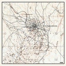 1906 map tombstone for sale  Saint Augustine