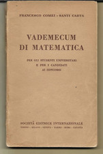VADEMECUM DI MATEMATICA PER GLI STUDENTI UNIVERSITARI 1953 na sprzedaż  Wysyłka do Poland