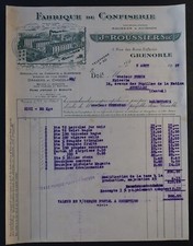 Invoice 1937 grenoble d'occasion  Expédié en Belgium