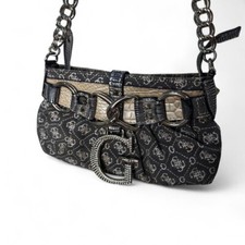 Usado, Bolsa de ombro Guess RARA com estampa de monograma corrente vintage Y2K comprar usado  Enviando para Brazil