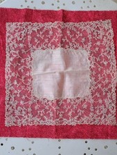 Dentelle ancienne mouchoir d'occasion  Saint-Clair-du-Rhône