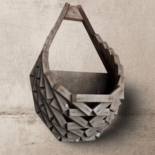 Vintage wood geometric for sale  LONDON