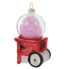 Carrinho de doces de algodão vidro carnaval enfeite de árvore de Natal desfile Mardi G comprar usado  Enviando para Brazil