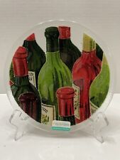 Usado, Placa decorativa vintage Peggy Karr vidro fundido garrafa de vinho cortiça 7,5” assinada comprar usado  Enviando para Brazil