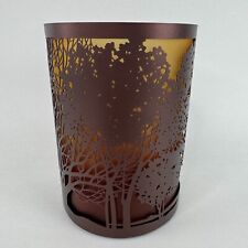 Suporte de vela Yankee metal ombre PBM árvores pôr do sol comprar usado  Enviando para Brazil