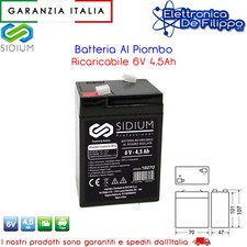 Batteria piombo ricaricabile usato  Napoli