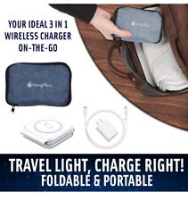 Carregador de viagem dobrável magnético sem fio 3 em 1 com estojo de viagem para 🍎/ Iphone comprar usado  Enviando para Brazil