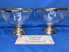 Glass centrepiece bowls for sale  PULBOROUGH