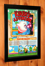 1993 Kirby's Adventure NES Game Boy Vintage Werbeblatt Gerahmt Poster Ad Framed comprar usado  Enviando para Brazil