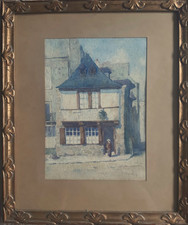 Aquarelle ancienne 1900 d'occasion  Perros-Guirec