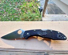 Spyderco delica blue for sale  Manchester