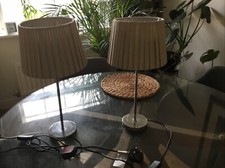 Pair bedside lamps for sale  BOLTON