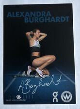 oryginalny znak. Karta z autografem lekkoatletyka sprint Alexandra Burghardt OS 2024, używany na sprzedaż  Wysyłka do Poland