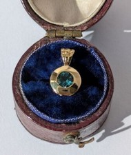 Pendentif solitaire jaune d'occasion  Houilles
