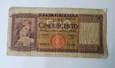 500 lire ornata usato  Italia