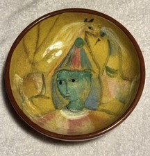 Usado, Tigela de pílula vintage Polia menina com cavalos 6,5 pol. comprar usado  Enviando para Brazil