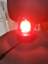 Farol vermelho iluminado 7" luz de festa giratória piscando lâmpada iluminação DJ comprar usado  Enviando para Brazil