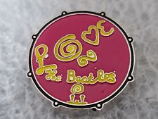 The Beatles Drum Love Official Pin Badge Fab 4 Liverpool Lennon McCartney  comprar usado  Enviando para Brazil