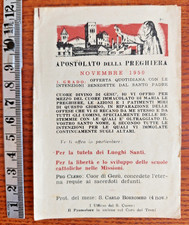 Antico santino apostolato usato  Italia