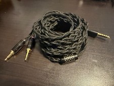 Cabo de fone de ouvido duplo 3,5 mm 4,4 mm balanceado para Focal, Sony, Hifiman, etc. 8 pés comprar usado  Enviando para Brazil