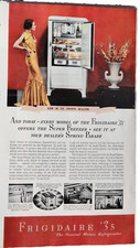 Geladeira Frigidaire the General Motors década de 1927/1935/1960 3 anúncios impressos comprar usado  Enviando para Brazil