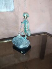 Sculpture moderne pecheur d'occasion  Sainte-Colombe
