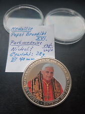 Farbmedaille medaille papst gebraucht kaufen  Deutschland