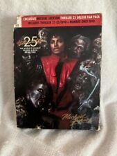 2008 Michael Jackson Thriller 25th Deluxe Fan Pack w/ CD And DVD Sealed comprar usado  Enviando para Brazil