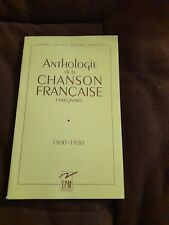 Anthologie chanson française d'occasion  Ézanville