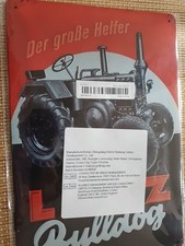 Blechschild lanz bulldog gebraucht kaufen  Weilrod