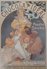 Alfons mucha chocolat d'occasion  Paris XX