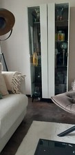 Vitrine weiß hochglanz gebraucht kaufen  Schönefeld