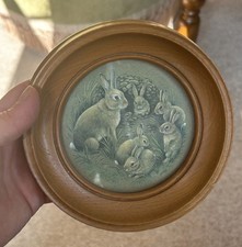Vintage framed rabbits for sale  LONDON