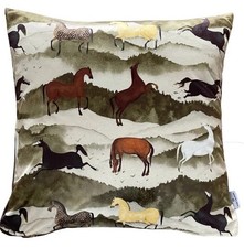 Wild horses cushion for sale  MITCHAM