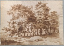 Dessin paysage lavis d'occasion  Paris XVII