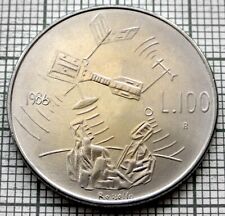 SAN MARINO 1986 100 LIRAS, Nave Espacial - Revolução Tecnológica, UNC km# 193, usado comprar usado  Enviando para Brazil