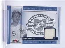 JOHNNY BENCH 2005 FLEER CLASSIC RECORTES CORTE DA HISTÓRIA PATCH Q4709 comprar usado  Enviando para Brazil