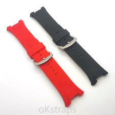 Pulseira de relógio de borracha de silicone para Armani AX1803 AX1802 AX1042 AX1050 vermelha comprar usado  Enviando para Brazil