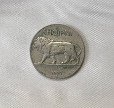 Moneta regno albania usato  Torrita di Siena