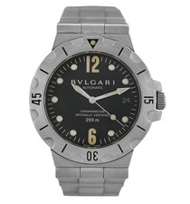 Relógio automático masculino BVLGARI Diagono Scuba SD 38 S cronômetro aço data 38 mm comprar usado  Enviando para Brazil